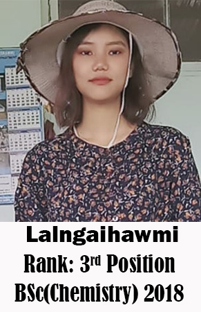 Lalngaihawmi, 3rd Rank, Chemistry, 2018